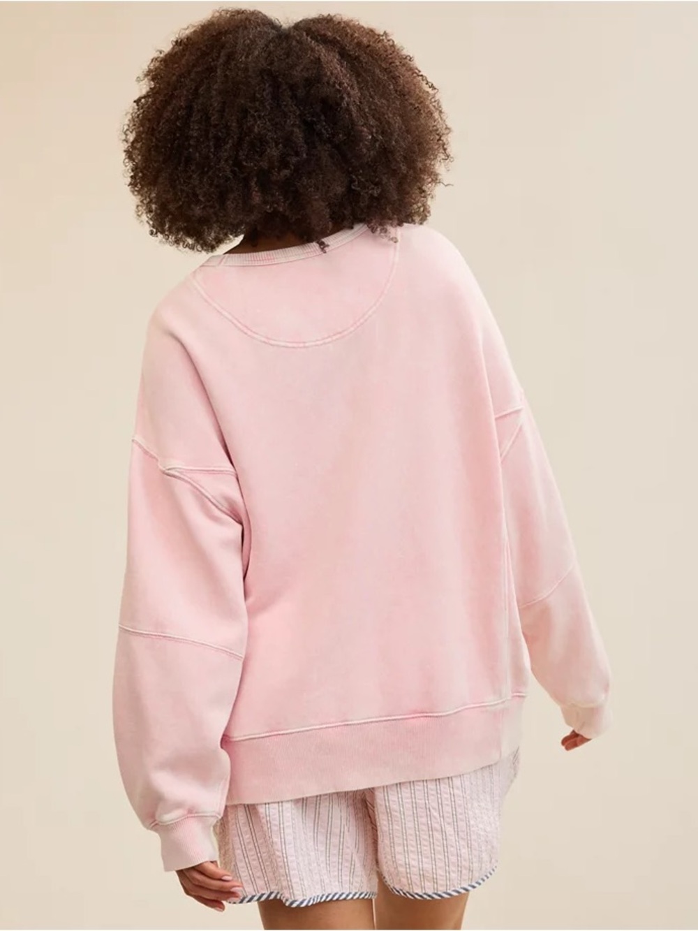 Aerie Go-To Sweatshirt Soft Oversized Pullover Size XL Casual Pastel - Picture 2 of 9